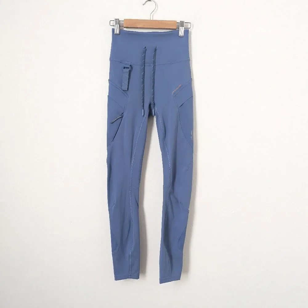 Lululemon Water Drop blue cargo super high rise hiking active tights leggings